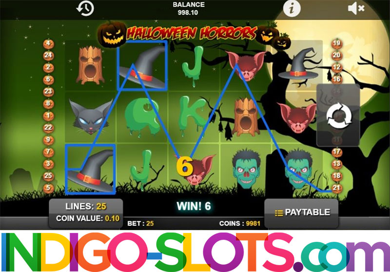 Halloween Horrors slot game.