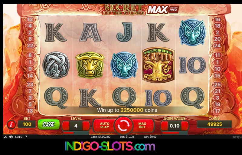 Secret of the Stones MAX slot.