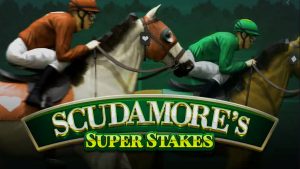 Scudamores Super Stakes logo slot.