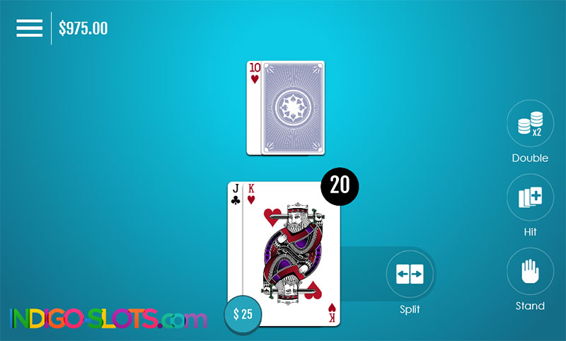 Double Deck Blackjack online. 