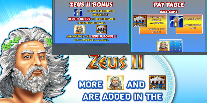 Zeus 2 slot machine bonus.