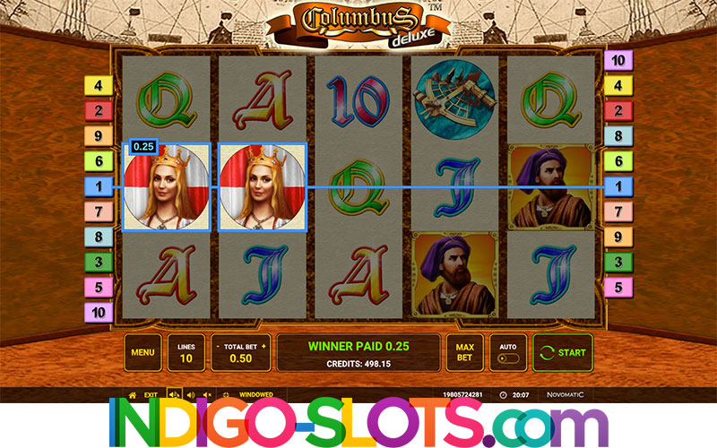 Columbus Deluxe slot Novomatic,