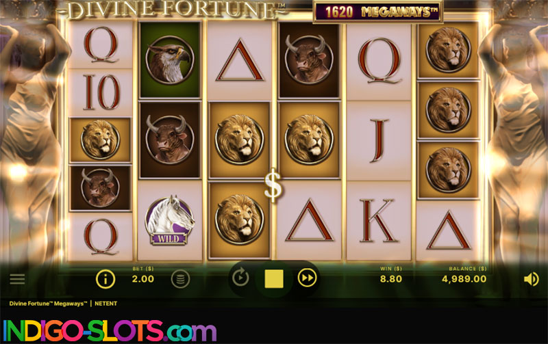 Divine Fortune Megaways demo slot.