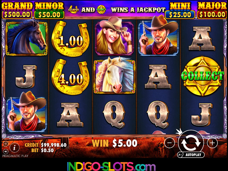 Mustang Gold slot online.