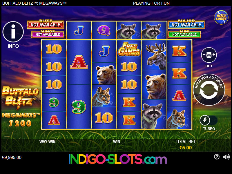 Buffalo blitz megaways play free.